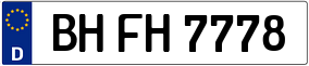 Trailer License Plate